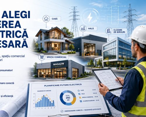 Cum alegi puterea electrică necesară pentru o casă, hală, spațiu comercial sau clădire de birouri