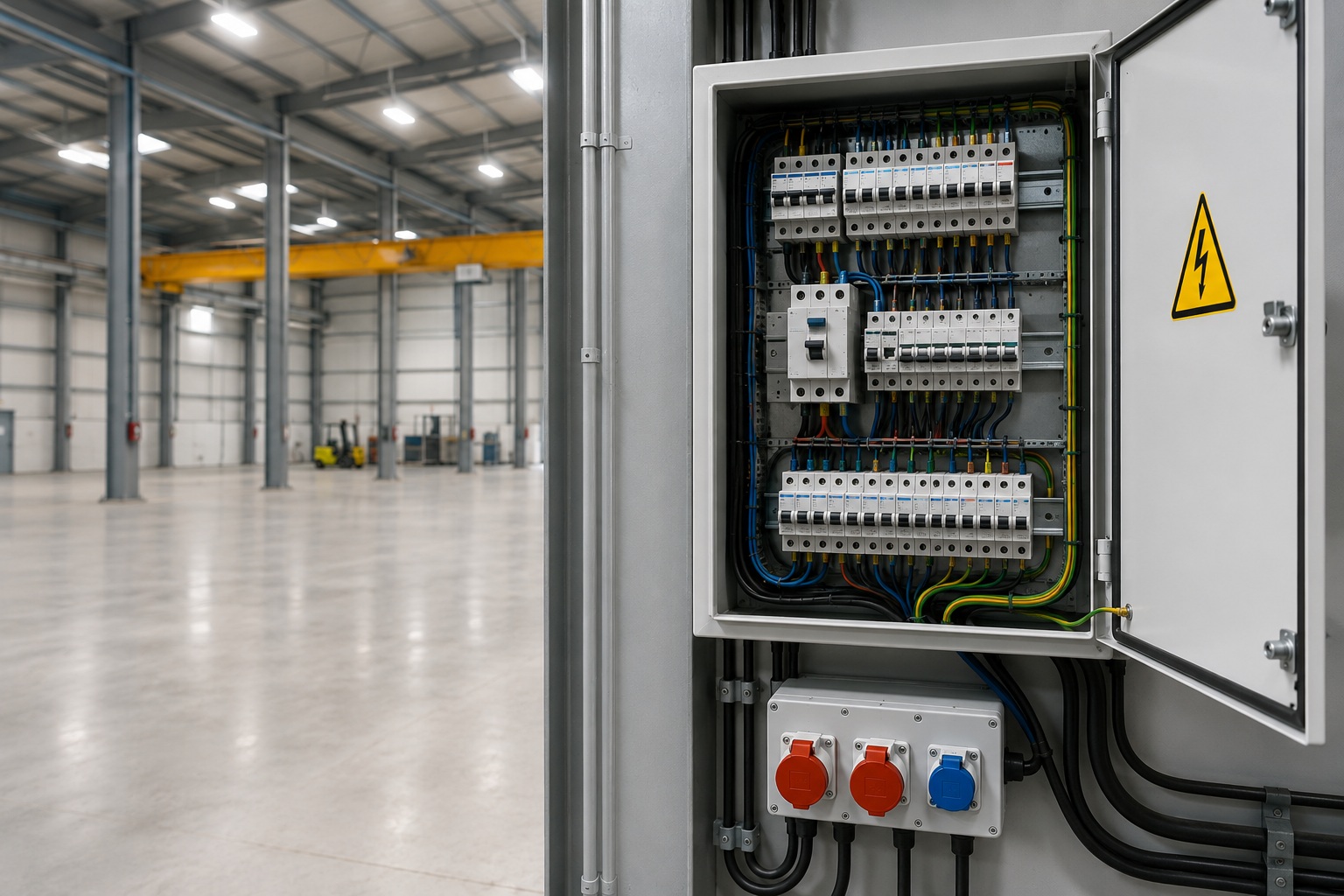 Instalații electrice pentru hale industriale. Ce trebuie luat în calcul înainte de proiectare