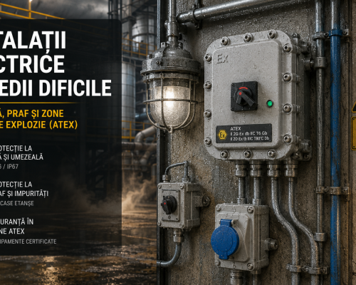 Instalații electrice în medii dificile: umezeală, praf și zone cu risc de explozie (ATEX)