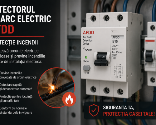 Detectorul de arc electric (AFDD). Noua protecție împotriva incendiilor de cauză electrică