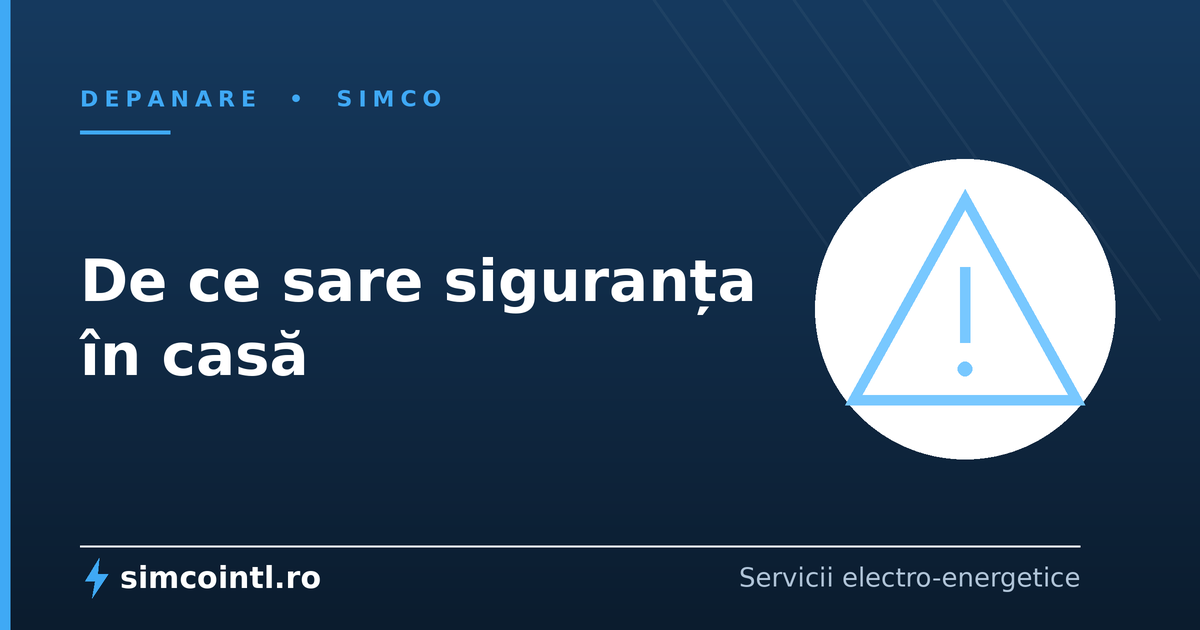 De ce sare siguranța în casă. Cauzele reale și ce poți face