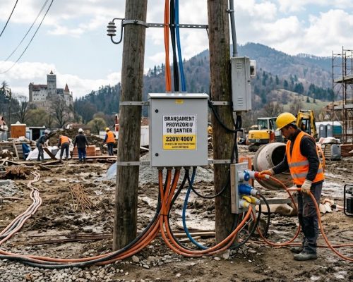 Branșamentul provizoriu de șantier. Cum aduci curent pe un teren în construcție
